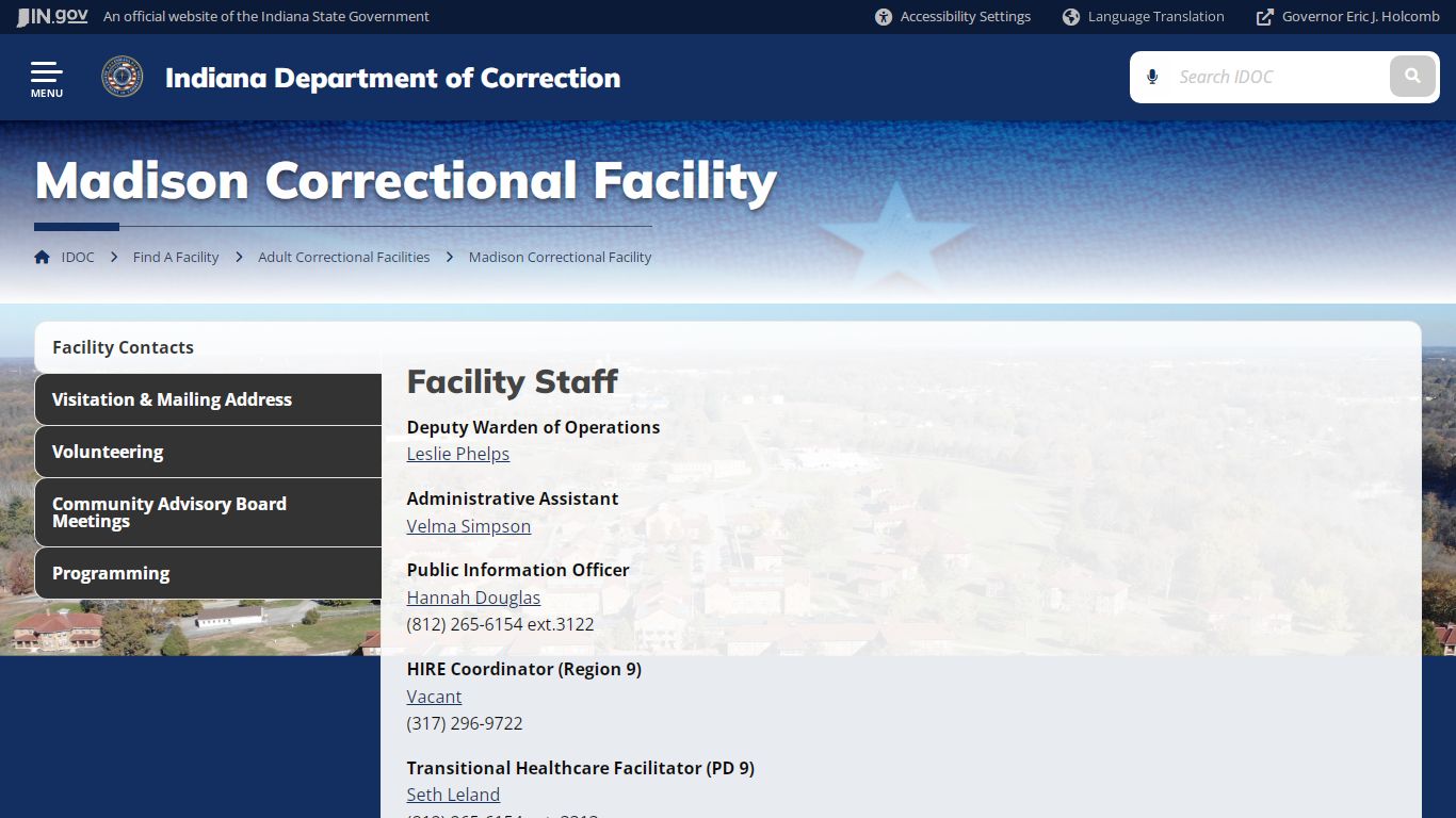 Madison Correctional Facility - IDOC