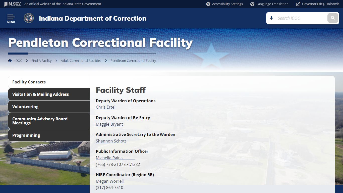 Pendleton Correctional Facility - IDOC